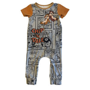 Rags to Raches Chip & Dale Romper 6–12 Months Disney One Piece Outfit